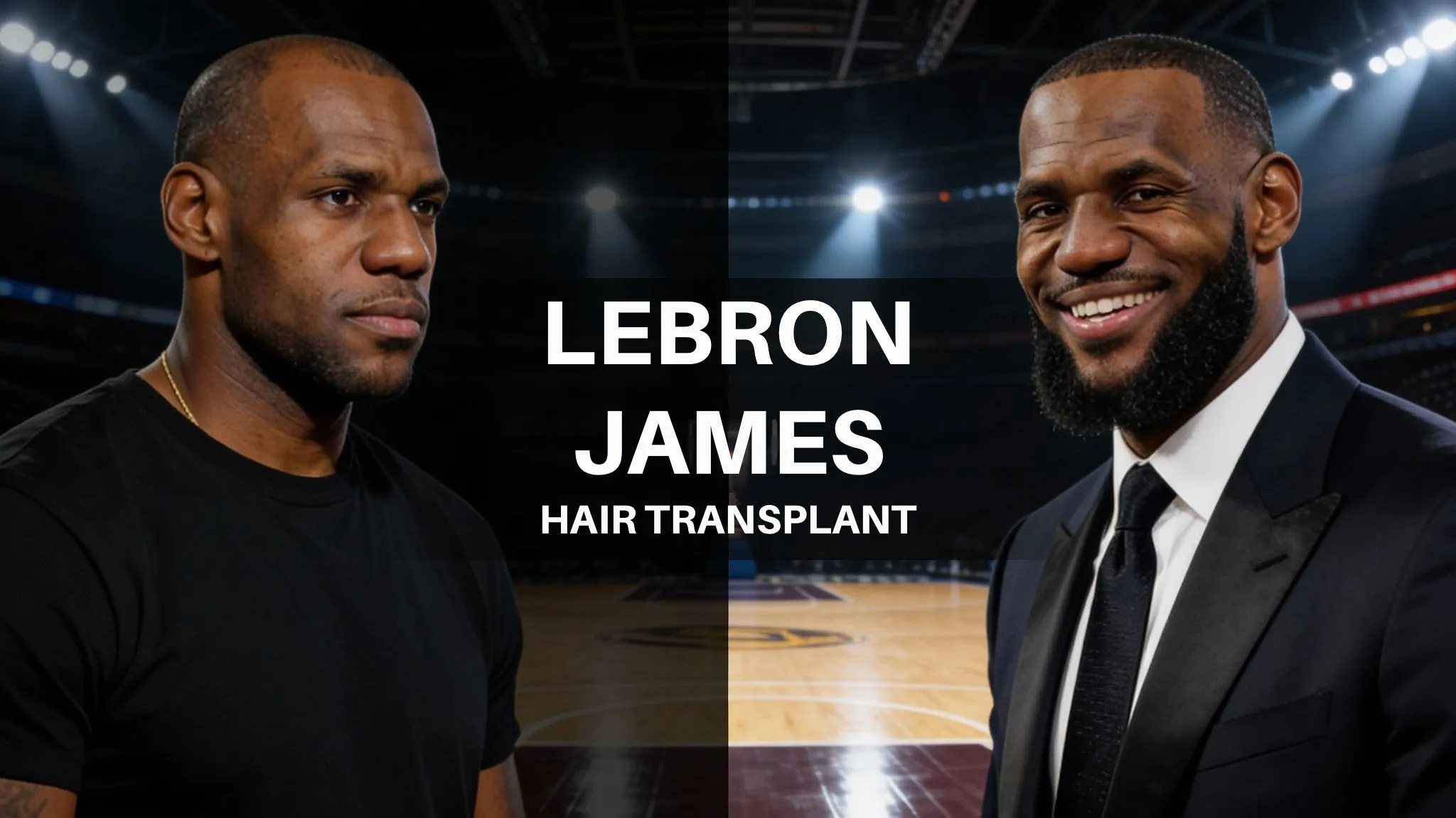 Lebron James Hair Transplant Before After Court Comparison