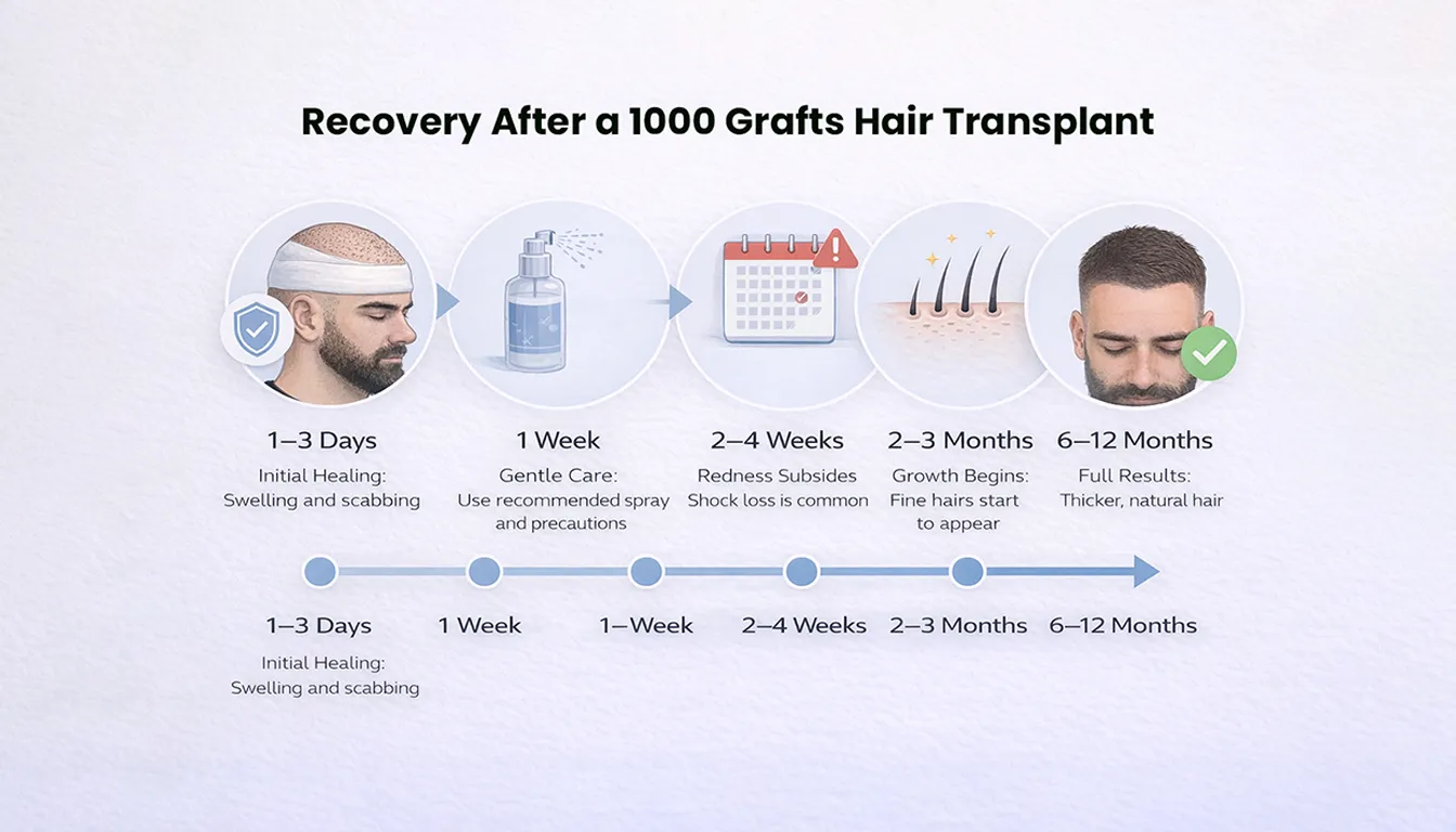 Recovery After A 1000 Grafts Hair Transplant