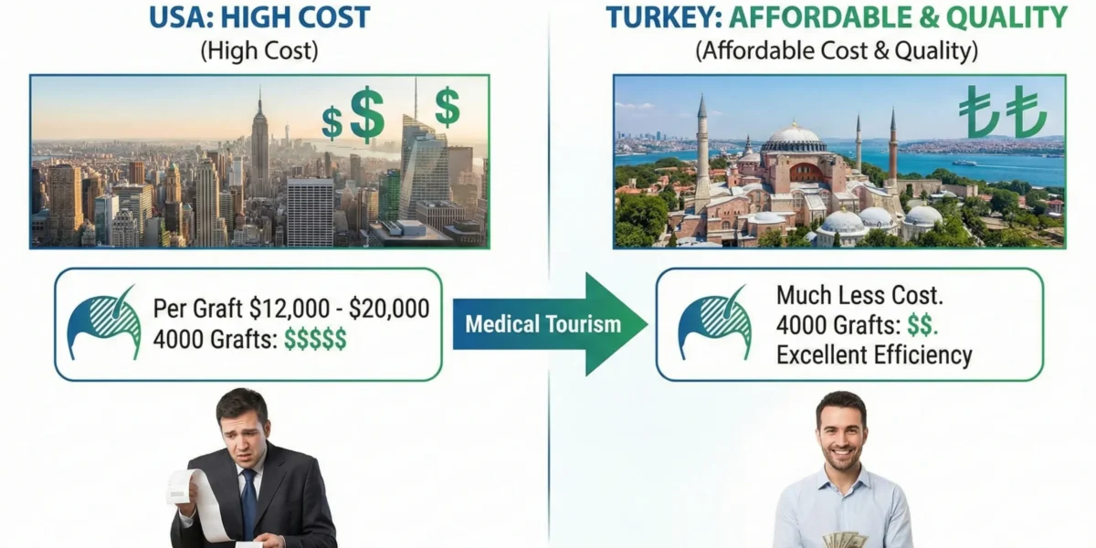 Starting Cost Of 4000 Grafts Hair Transplant In Turkey
