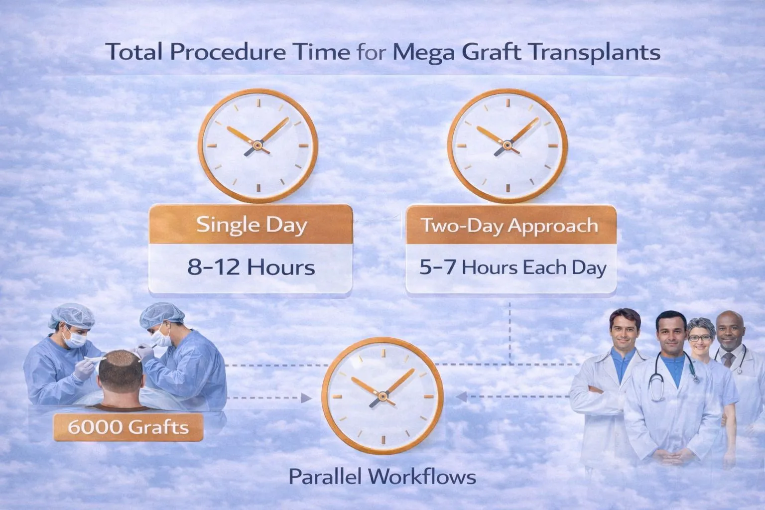 Total Procedure Time For Mega Graft Transplants
