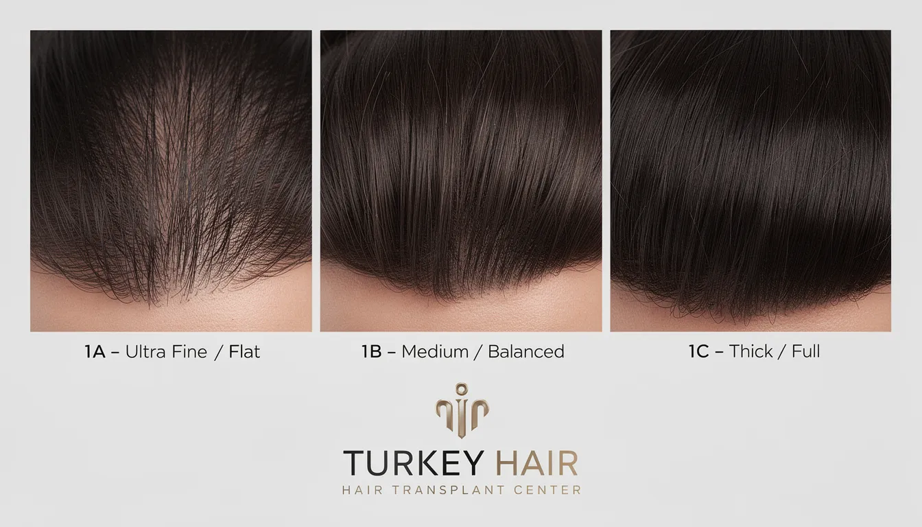 Hair Type 1A 1B 1C